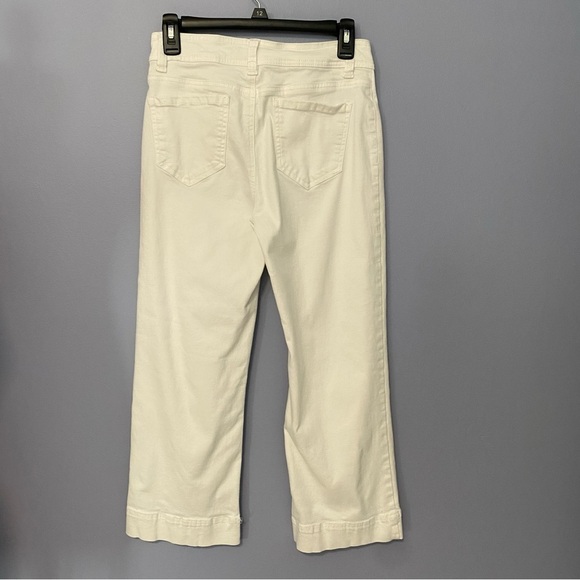 Buffalo David Bitton Brigette wide leg crop pants in a soft white shade. Sz 4/27 - Picture 7 of 11